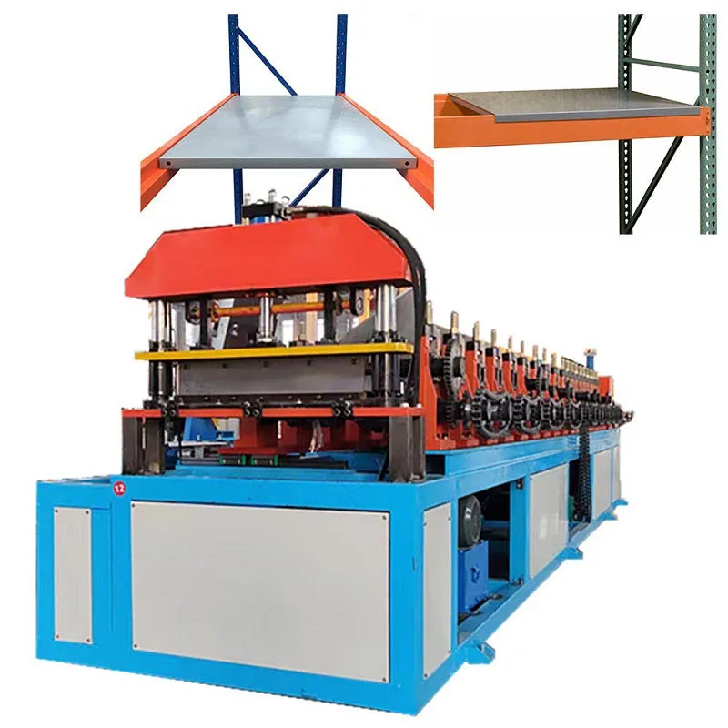 Máquina formadora de rolos para decks de paletes de aço sólido